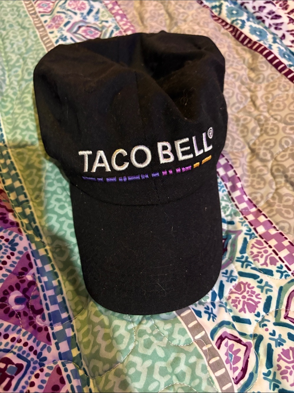 Taco Bell Black Embroidered Logo Baseball Cap